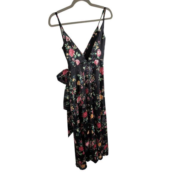 Lovers and Friends Arianna Floral Gown Bow Garden Prom Formal Party Black XS - Picture 10 of 13